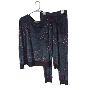 Simply Vera Vera Wang Black and Pink Pajama Set